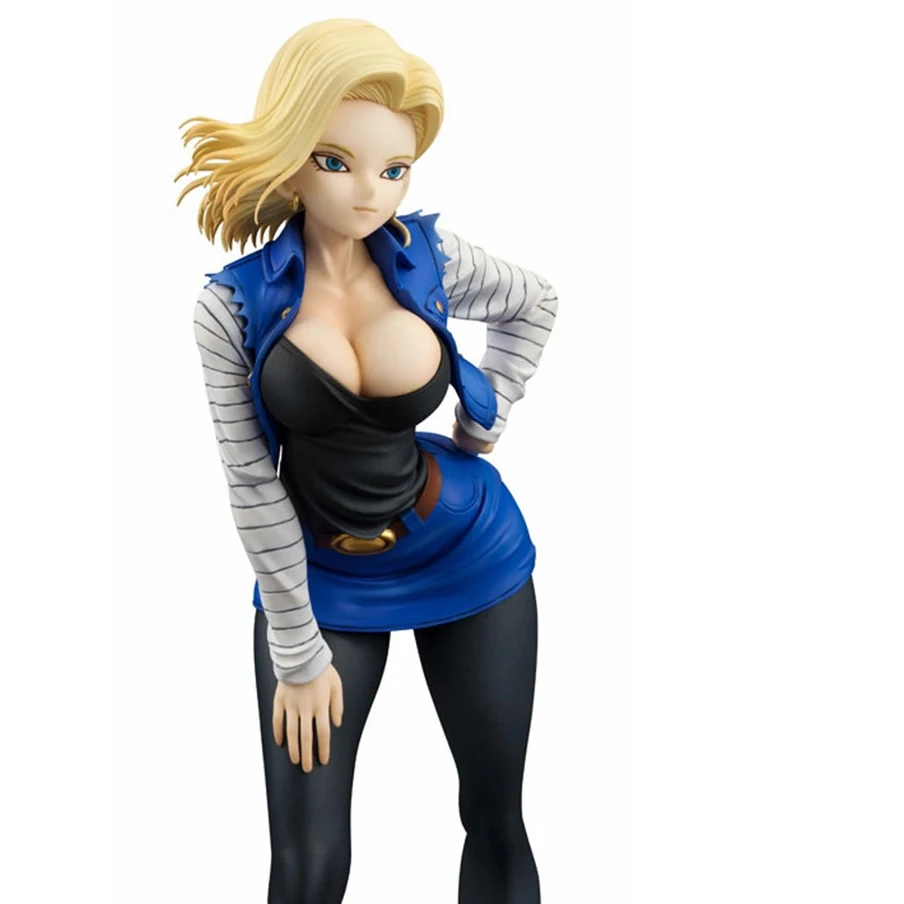 19 см игрушечные фигурки из игры Dragon Ball DBZ (“Android 18 лазурь пикантные Аниме Фигурки