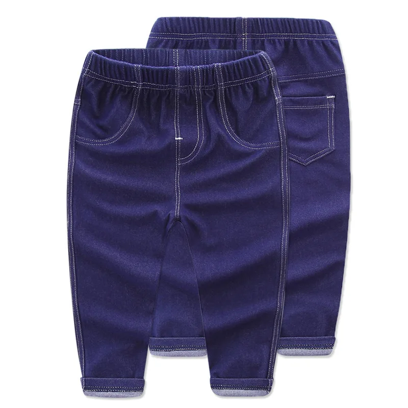 Весенне летние штаны для малышей Детские хлопковые брюки джинсы маленьких