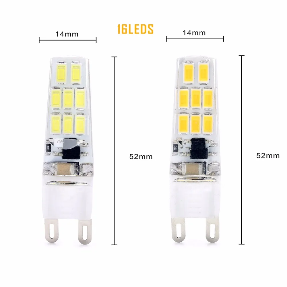 5 шт. 3 Вт 5733 SMD G9 AC 220 В мини светодиодный светильник Хрустальная люстра
