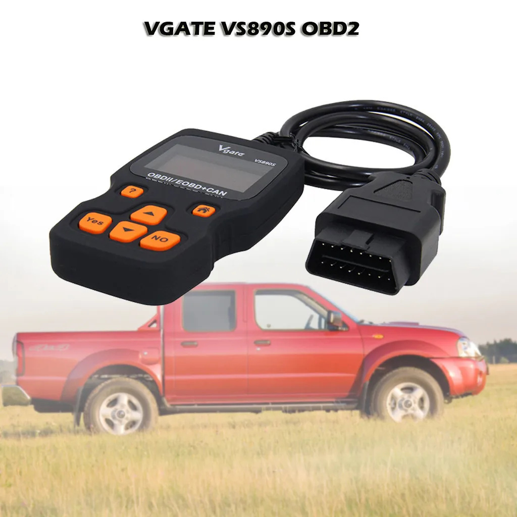 OBD2 Code reader scan tool car fault OBDII Bluetooth diagnostic scanner supports multi-language VGATE VS890S | Автомобили и