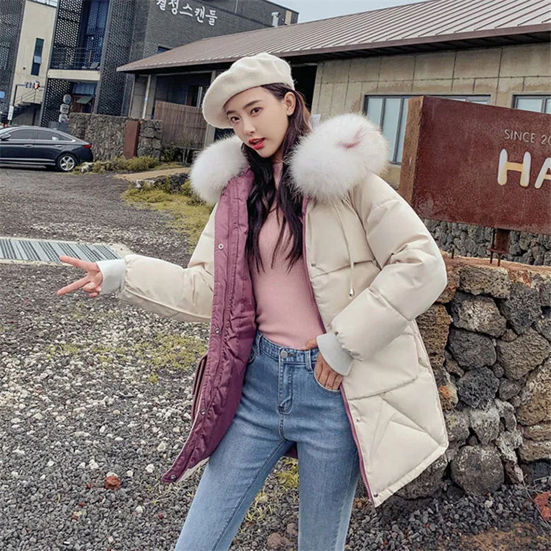 2019 Новая зимняя Женская куртка желтого цвета модные теплые плотные однотонные