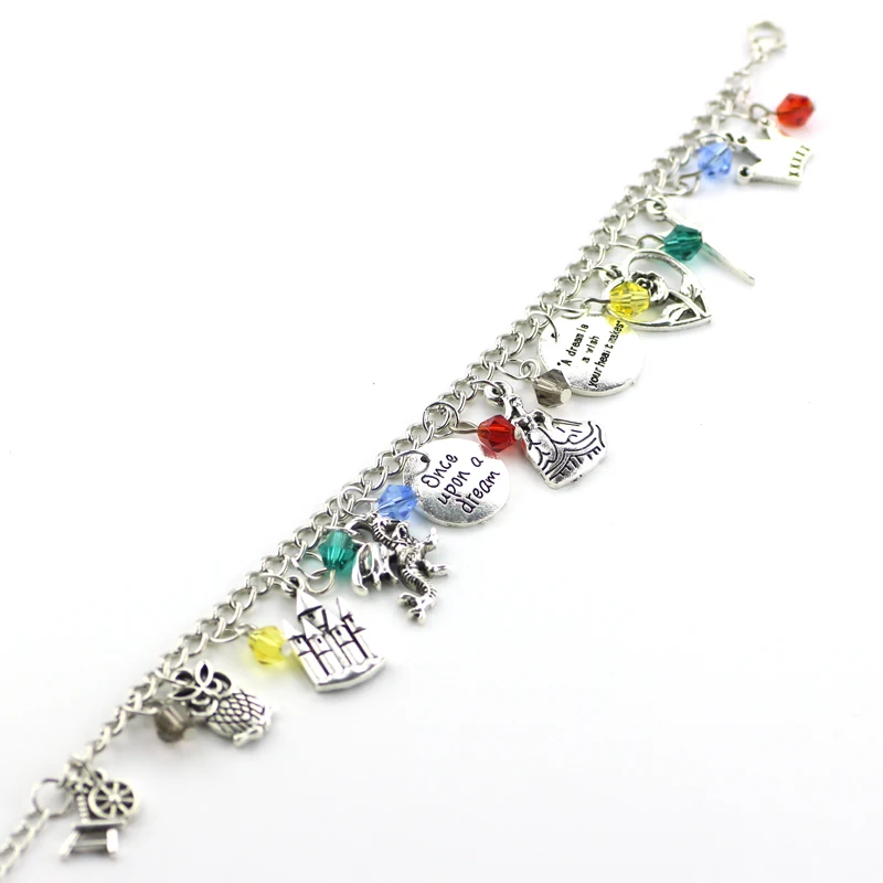 Beauty and the Beast Bracelets &amp Bangles Bell's Jewelry Once Upon A Time Charm Partners in Crime Bracelet Sword Pendant | Украшения
