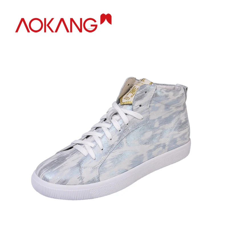 AOKANG Kanglong/женская повседневная обувь на платформе Лоферы для влюбленных