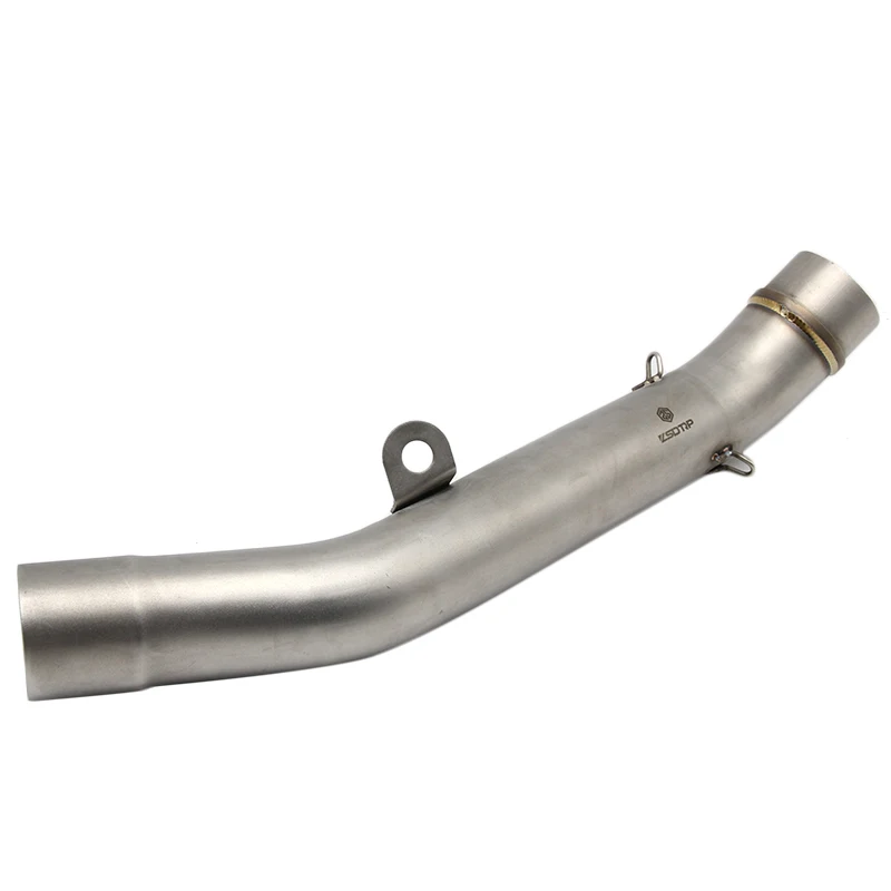 

ZS Racing Motorcycle Exhaust Middle Pipe Round Muffler for Kawasaki Z800 2013-2016 Without Exhaust