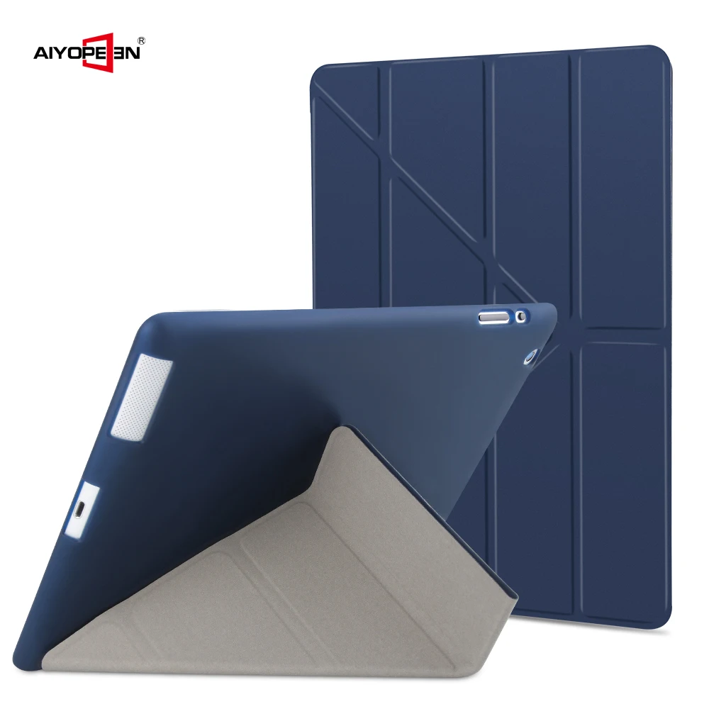 ТПУ Мягкий смарт-чехол для Ipad mini 4 5, Aiyopeen флип-подставка из искусственной кожи авто Пробуждение/спящий чехол для Ipad mini 1 2 3 Чехол