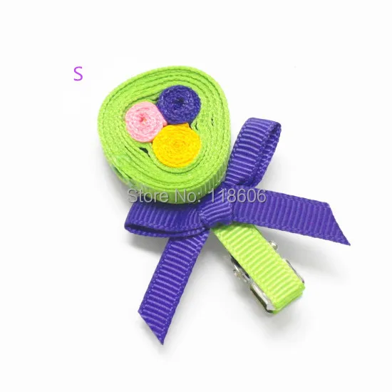Лидер продаж 60 шт./лот Изысканная заколка для волос с зеленой лентой Бесплатная