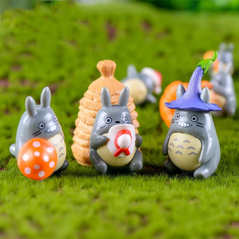 Куклы Xiaomei Totoro из мультфильма аниме суккуленты декоративные украшения глиняные