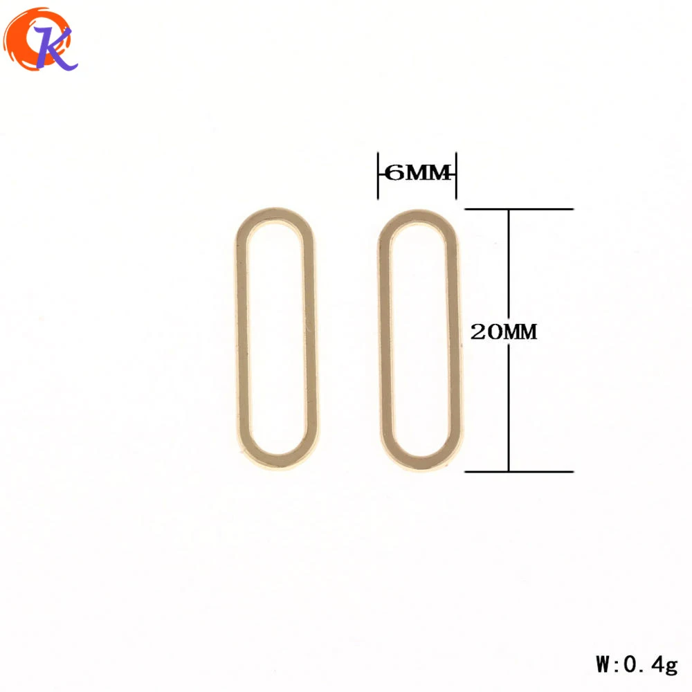 

Cordial Design 100Pcs/Lot 6*20MM Zinc Alloy Gold Color Hollow Out Oval Earrings Base Accessories For DIY Earrings Making