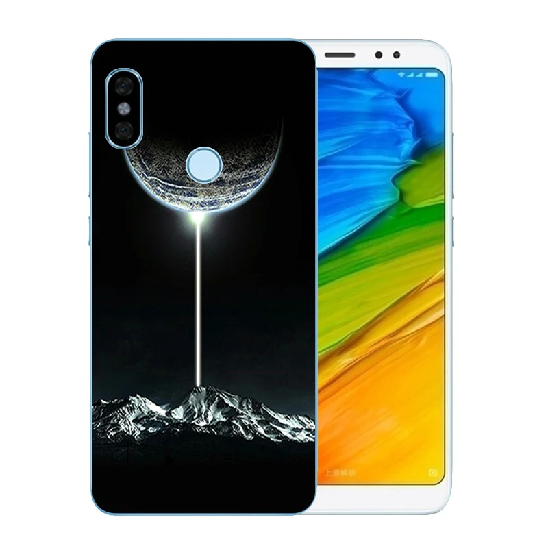 Case For Xiaomi Redmi Note 5 Pro Cover Grimace Pattern Cases Transparent |