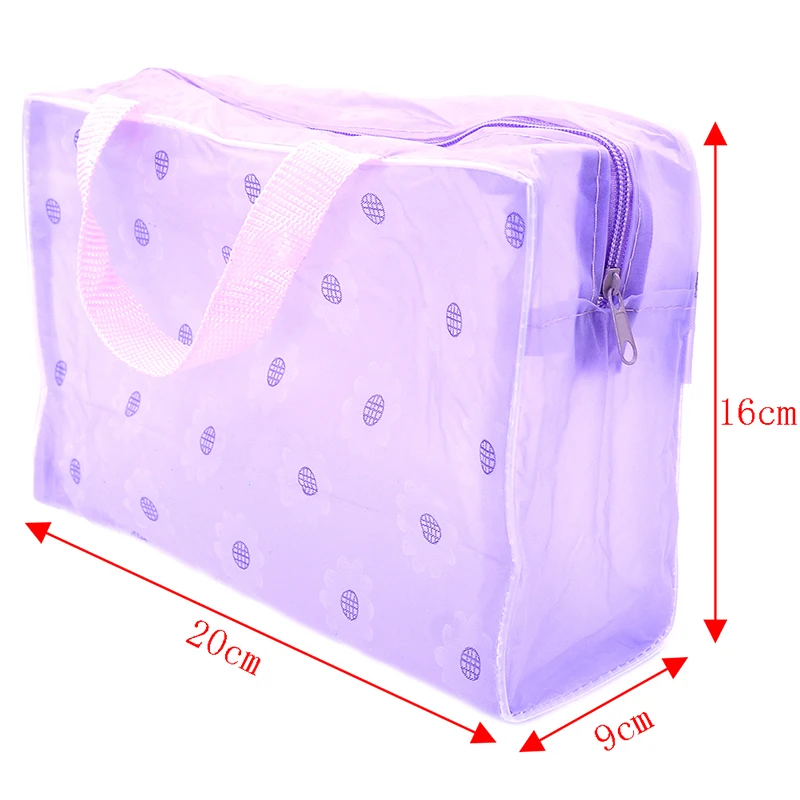 

Make Up Organizer Bag 5 Colors Women Floral PVC Travel Toiletry Bathing Storage Bag Waterproof Transparent Cosmetic Bag