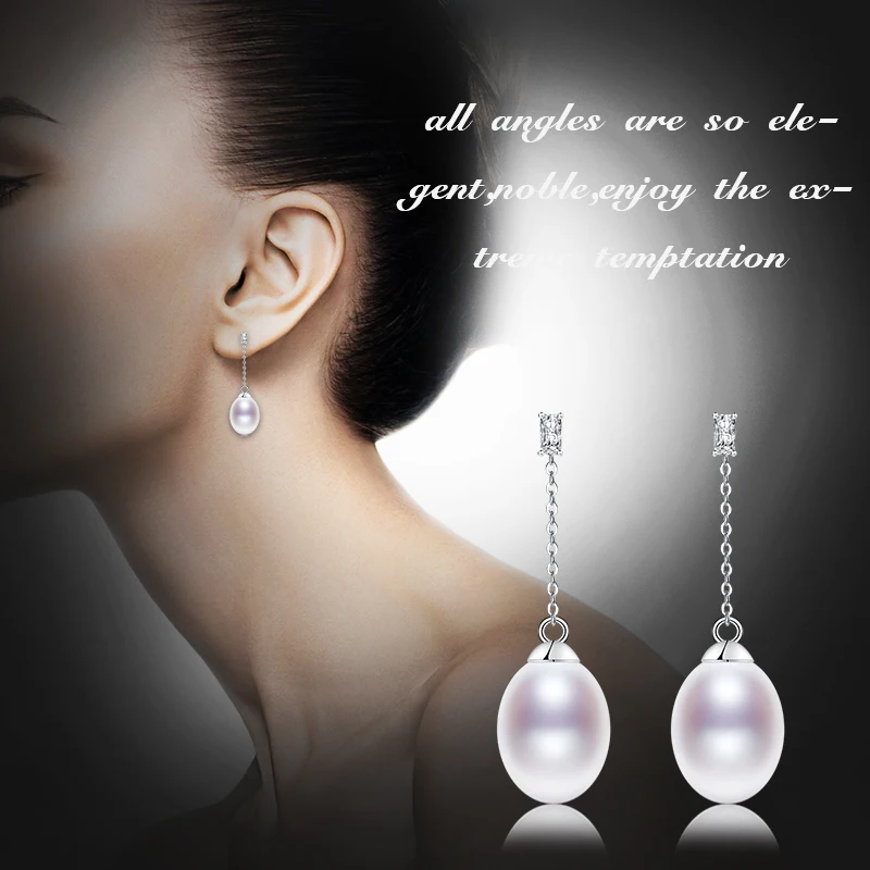 NYMPH длинные серьги женские свадебные жемчужные ювелирные изделия 925 пробы