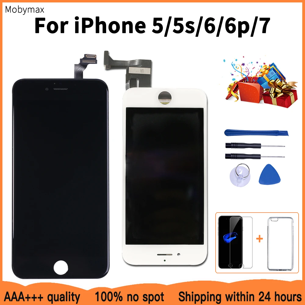 Заводской ЖК дисплей для замены iPhone 5s сенсорный экран дигитайзер в сборе 5 6 6plus 7 +