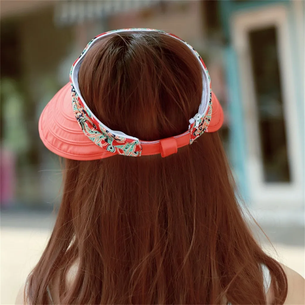 Женская пляжная солнцезащитная Кепка Sombrero de visera летняя с УФ защитой 2019|Женские