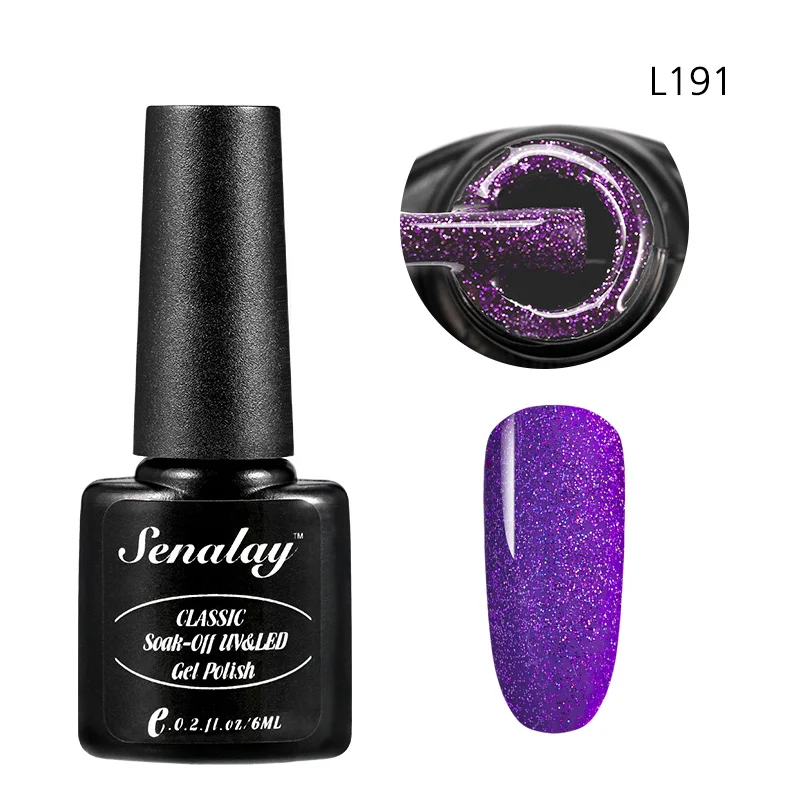 RE12-L191 Senalay Гель-лак UV Vernis Полупостоянный Радужный цветной Блестящий лак Гибридный гвоздь искусство все для маникюра Гель-лак для ногтей - Цвет: RE12-L191