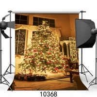 fabric cloth custom photography backdrops prop christmas background tree string light vinyl backgrounds photo studio party stage