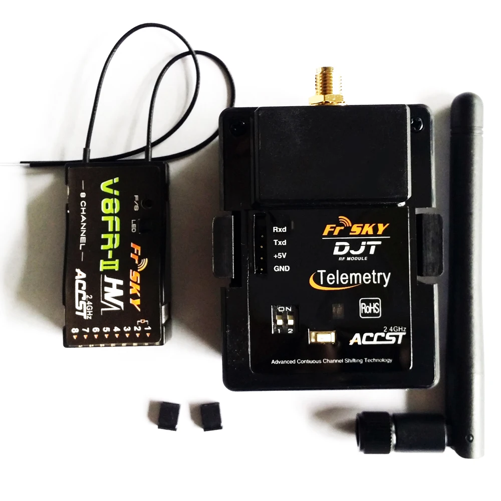 FrSky DJT V8FR II ГГц телеметрии Модуль и 2 4 RX приемник совместимый для JR/Flysky/Turnigy 9XR|frsky