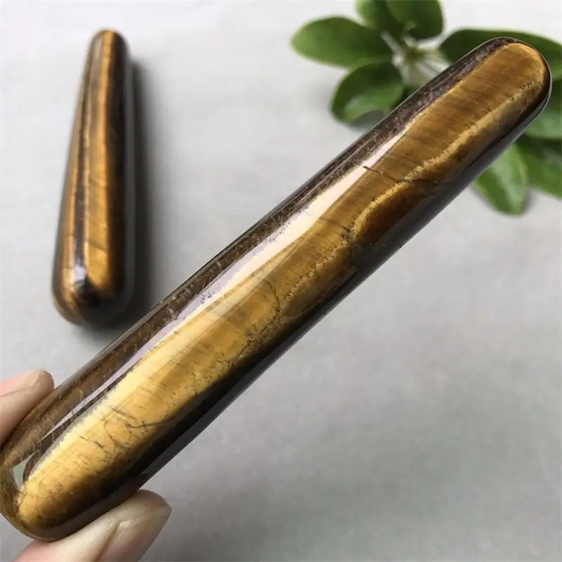 Натуральный тигровый глаз кварцевый Кристальный массаж 1 шт.|healing point|healing stickhealing