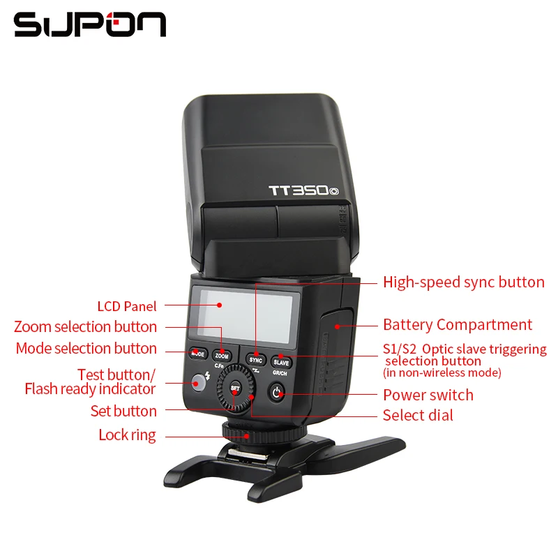 Godox TT350O флэш Встроенный 2 4G Беспроводной HSS ttl 1/8000 s мастер вспышки Speedlite + X1T O для
