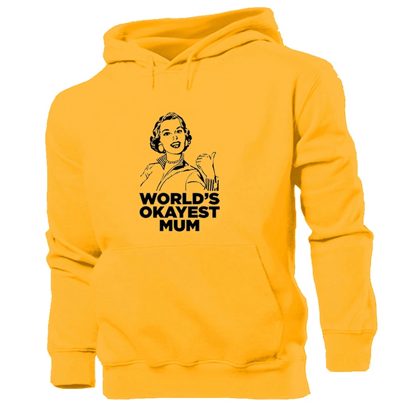 You Are My Ofishally Awesome Valentine Power Mom World's Okayest DAD Желтая Женская толстовка с капюшоном