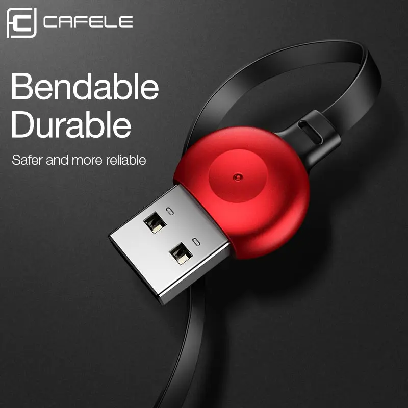 Cafele 3 в 1 USB кабель для iPhone Micro usb type C выдвижной портативный samsung huawei Xiaomi зарядный