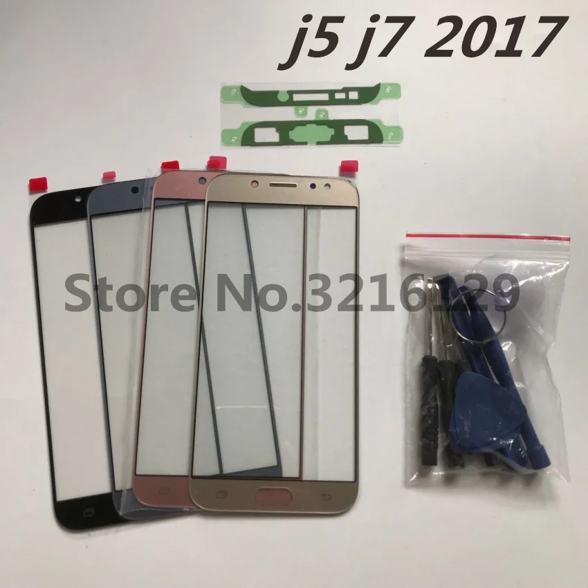 Передний сенсорный ЖК-экран, внешняя стеклянная линза для samsung galaxy j5 j530 J530F j7 j730 J730F+ инструмент+ наклейка