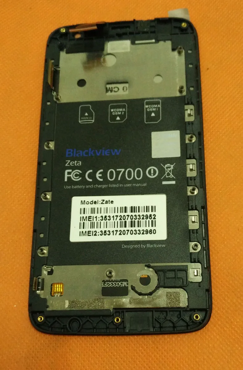 Used Original LCD Display Screen + Touch Frame for Blackview Zeta V16 MTK6592 Octa Core 5.0 &quot HD 1280x720 Free shipping | Мобильные