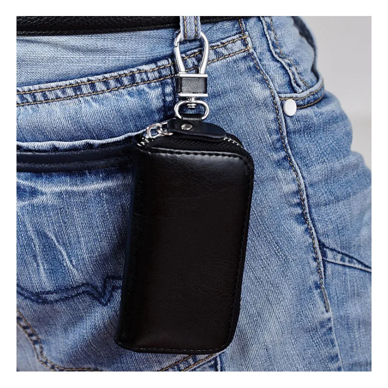 Кошелек для ключей из натуральной кожи мужская сумка в машину