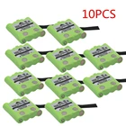 Сменный никель-металлогидридный аккумулятор, 10 шт. в упаковке, для радиостанции BP-38, BP-40, BT-1013, 4,8 в, 700 мА  ч, для MOTOROLA TLKR T4, T6, T8