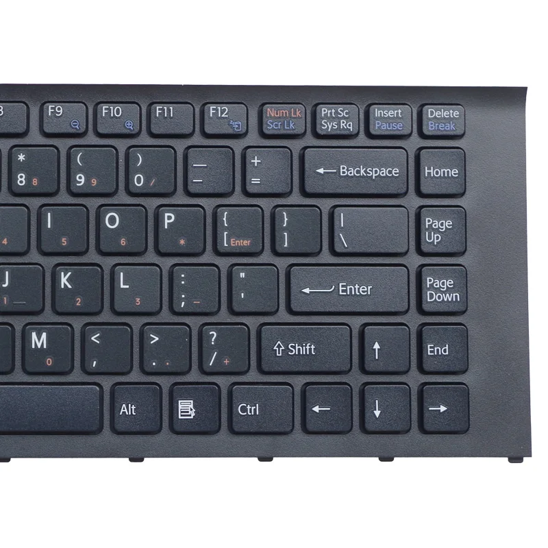 YALUZU для SONY VAIO VPCEA VPC-EA VPC-EA1C5E VPC-EA1S1E VPC-EA3S1E клавиатура английский США ЧЕРНЫЙ БЕЛЫЙ QWERTY клавиатура(Стандартный