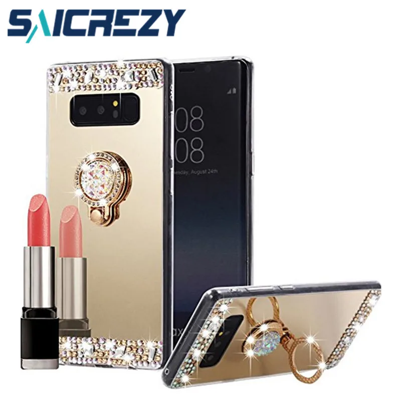 Блестящий зеркальный чехол для телефона Samsung Galaxy S10 S10e A50 A70 Note 9 S8 S9 J4 J6 Plus A6 A8 2018 J3 J5