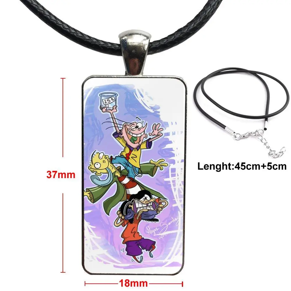 Забавное модное ожерелье из мультфильма Ed Edd N Eddy ручной работы прямоугольное