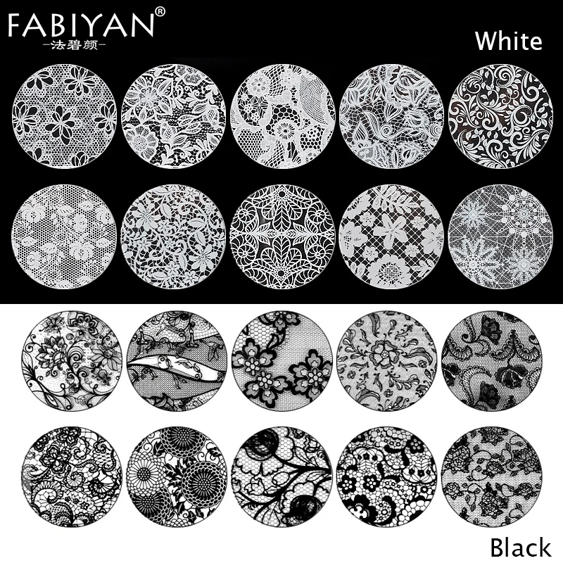 10 шт. черно белые кружевные наклейки для дизайна ногтей|nail art black|sticker foillace sticker |