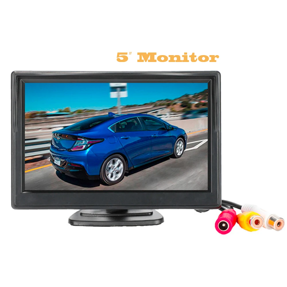 5 дюймовый автомобильный монитор TFT lcd &quotHD цифровой 16:9 800*480 экран 2 пути видео вход