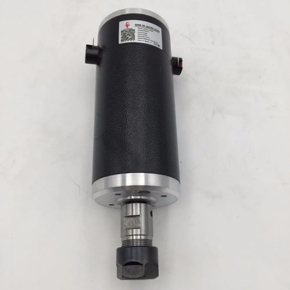 Электродвигатель шпинделя с воздушным охлаждением постоянный ток 500 Вт ER16 20A 10000