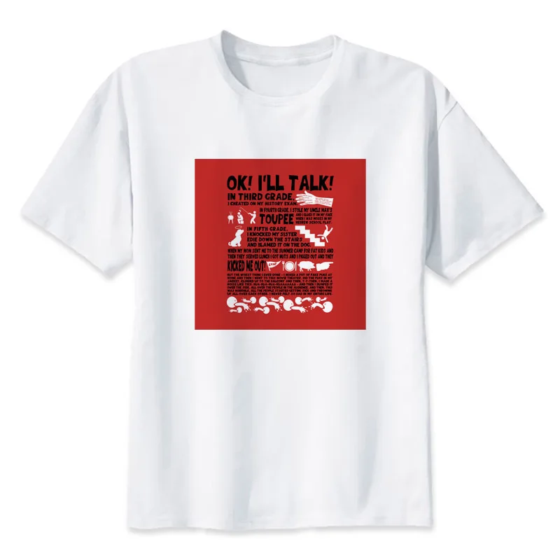 Мужская футболка с коротким рукавом в стиле аниме|men tops|goonies t shirtt-shirt men |