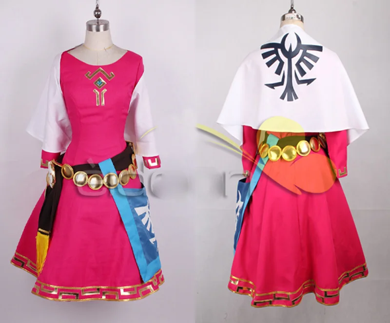 Женское платье для косплея 2018 Зельда костюм принцессы Зельды рождественские