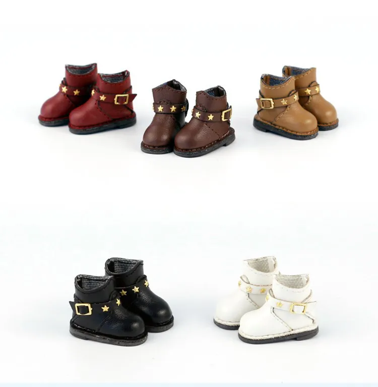 

Blyth обувь кожаная обувь со звездами подходит для Блит Azone MMK кукла licca туфли кукольные аксессуары