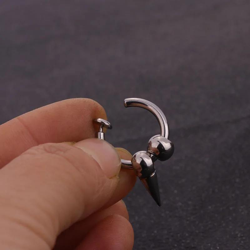 Женские и мужские сережки-кольца Sellsets из нержавеющей стали в стиле хип-хоп с
