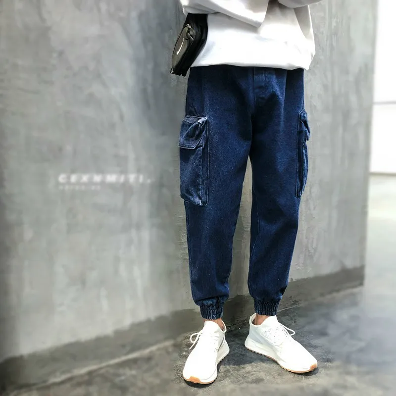 2018 мужские ковбойские повседневные брюки мешковатые Homme Стрейчевые классические