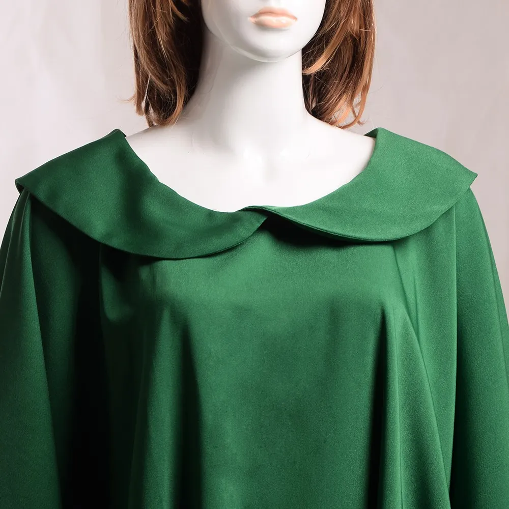 Flat Collar Green Христианский цельный чистый духовенство Целомудрие католический церковный жрец облачение - Цвет: Flat Collar Green