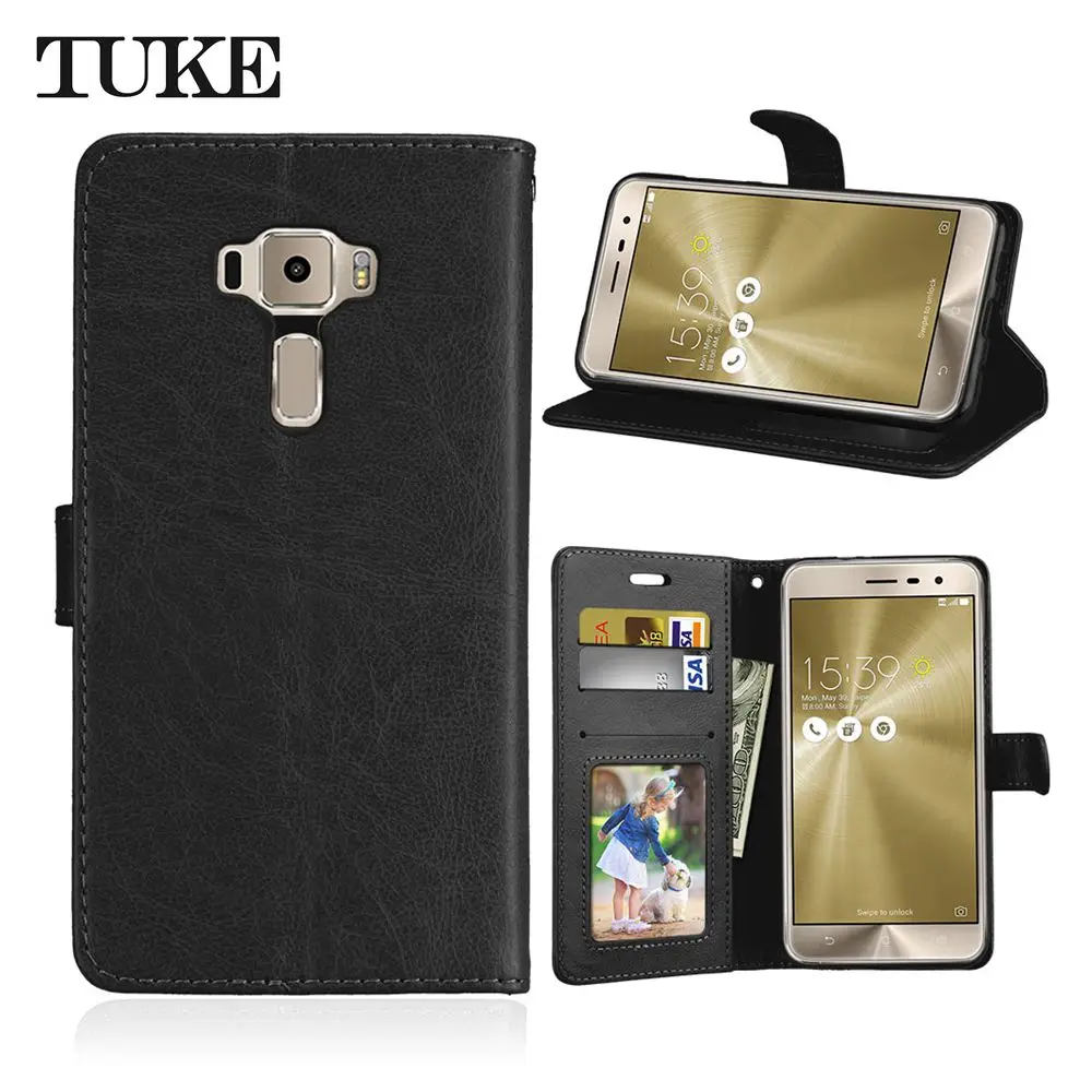 Брендовый кожаный флип чехол для телефона TUKE Asus Zenfone 3 ZE520KL 5 2 фоторамка