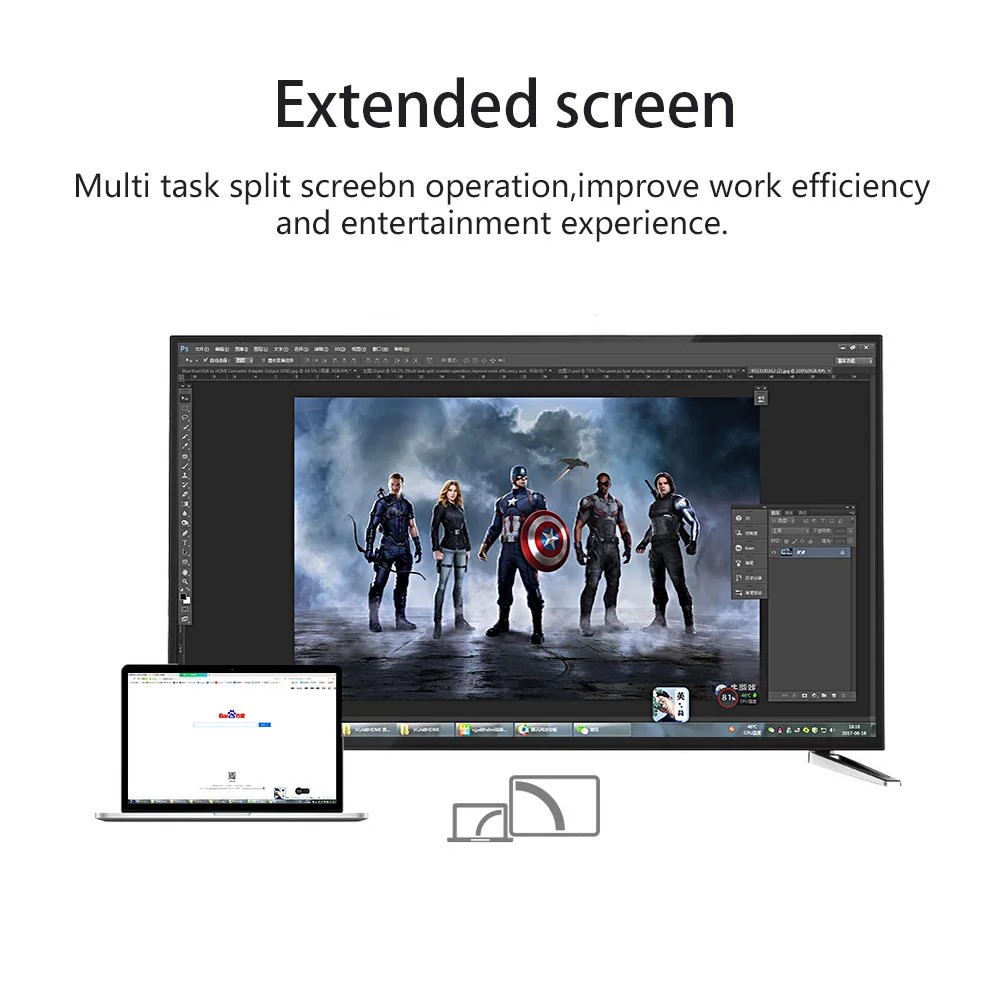 Высокое разрешение 1080P HD VGA к HDMI кабель конвертер Plug and Play VGA2HDMI с аудио 3 5 адаптер