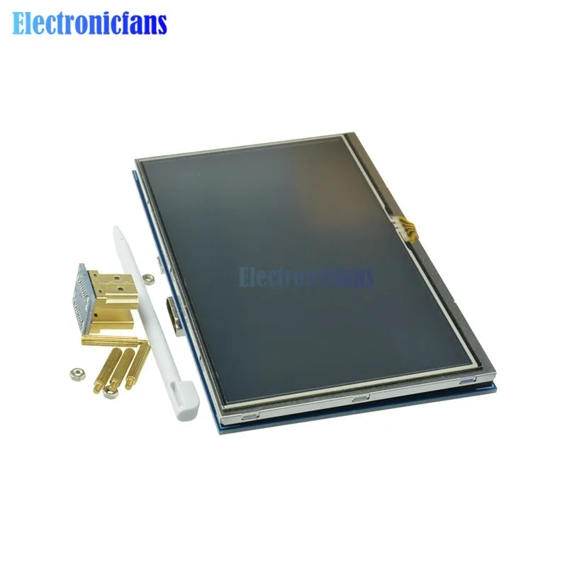 5 дюймов 800x480 touch ЖК дисплей Экран &quotДисплей для Raspberry Pi pi2 Модель B + лидер