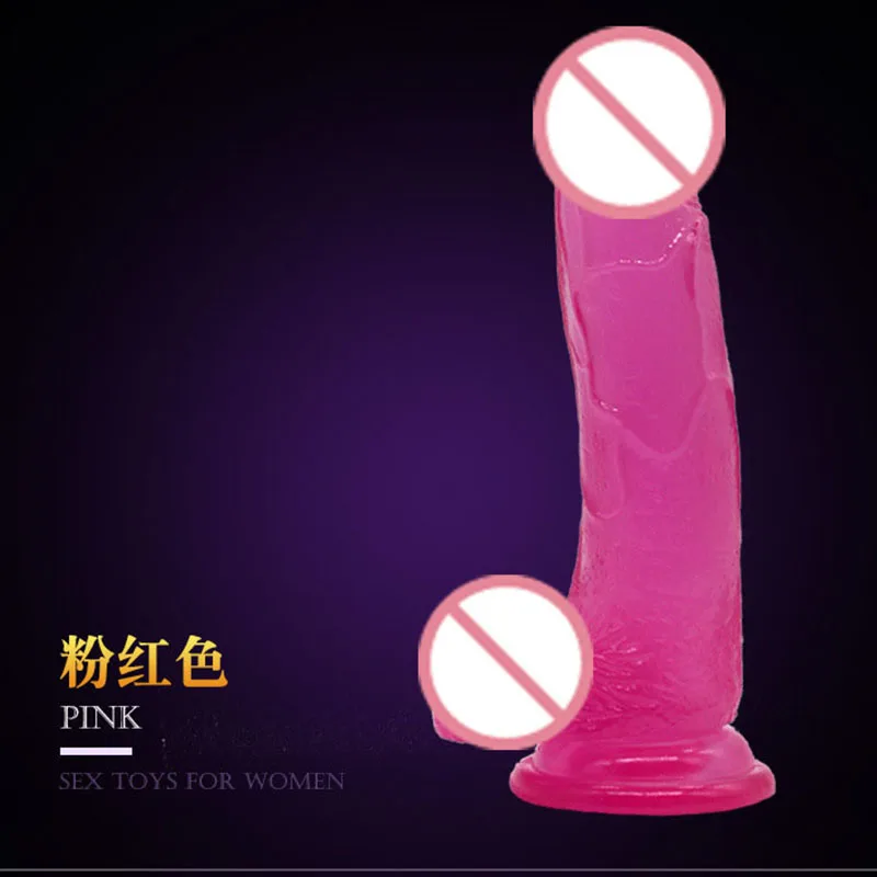 Мягкий реалистичный желеобразный фаллоимитатор с сильной присоской мужской