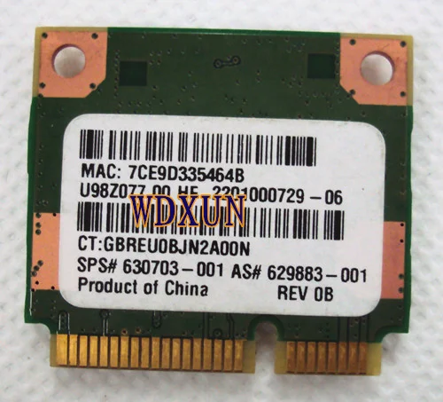 Беспроводная мини карта Pci e RT5390 для HP ProBook 4445s 4540s 4545s CQ56 CQ57 G7 300M беспроводная SPS: 630703
