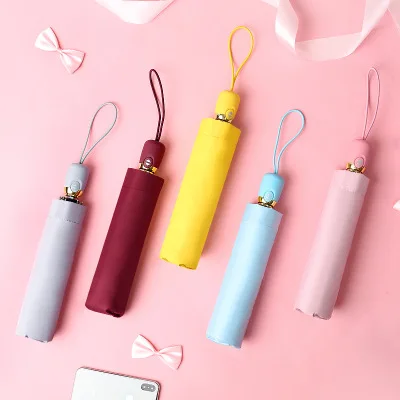 Автоматический трехслойный зонт от солнца защита УФ зонты для мужчин и женщин