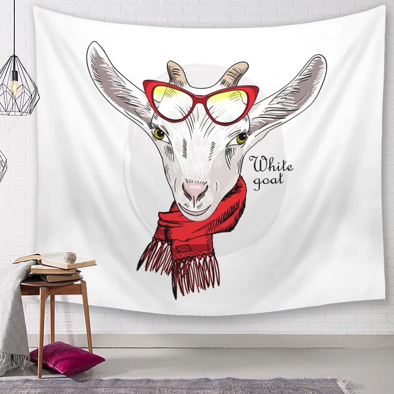 Мультфильм одет овец настенные Висячие гобелены индийская МАНДАЛА ГОБЕЛЕН Тай
