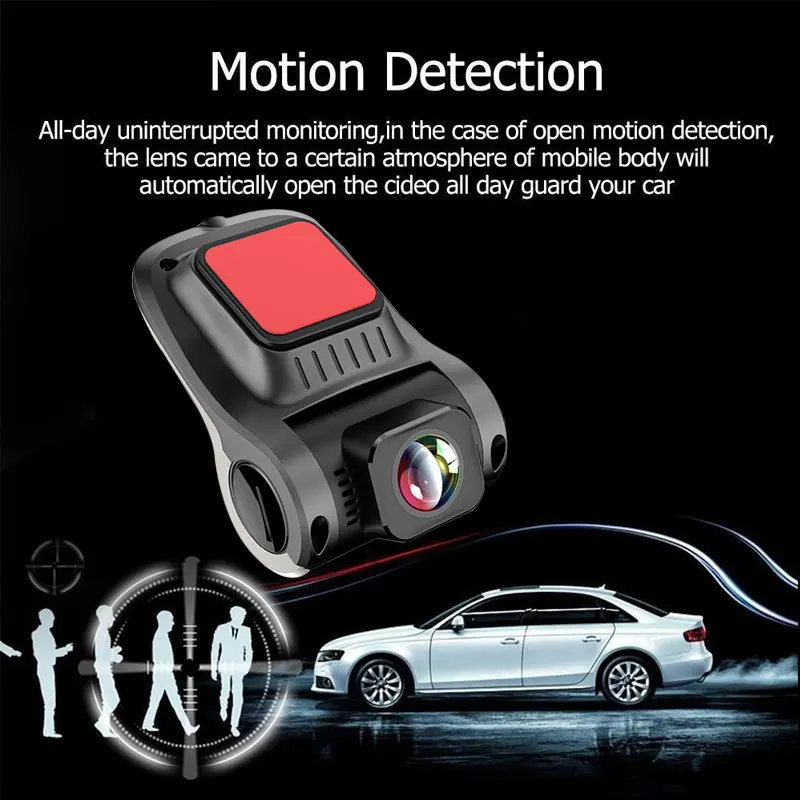 Vehemo 720P USB DVR Dash Cam Car Recorder ADAS Loop Recording Starlight Night Vision Driving Assistance System for Auto | Автомобили и