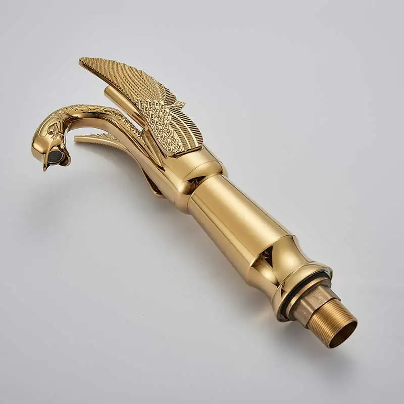 Смеситель для раковины Golden Swan с одной ручкой хромированный кран из латуни ванной