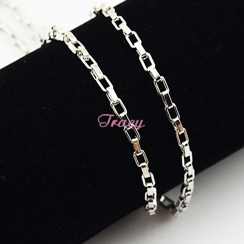 3 мм Мужская Женская белая Золотая цепочка оптовая продажа ювелирных изделий 45